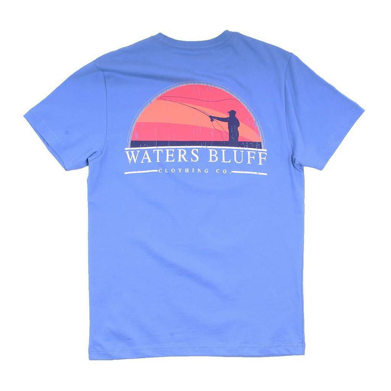 Fly Fisher Tee in Mystic Blue by Waters Bluff - Country Club Prep