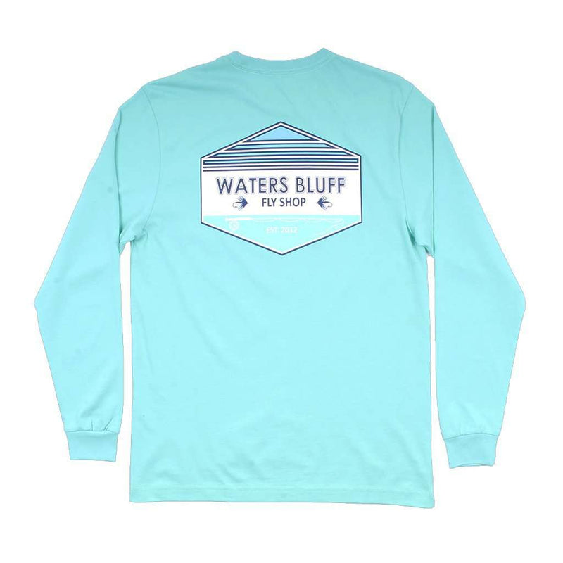 Fly Shop Long Sleeve Tee in Island Reef by Waters Bluff - Country Club Prep