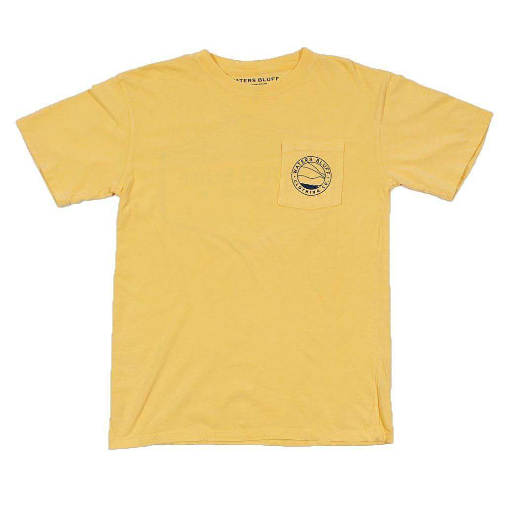 Fly Shop Tee Shirt in Butter by Waters Bluff - Country Club Prep