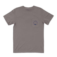 Fly Shop Tee Shirt in Granite by Waters Bluff - Country Club Prep