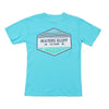 Fly Shop Tee Shirt in Lagoon Blue by Waters Bluff - Country Club Prep