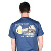 Football On Saturday Tee in Navy by Coast - Country Club Prep