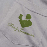 Fowl Deeds Long Sleeve Pocket Tee Shirt in Fog by Rowdy Gentleman - Country Club Prep