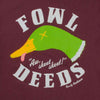 Fowl Deeds Long Sleeve Pocket Tee Shirt in Oxblood by Rowdy Gentleman - Country Club Prep