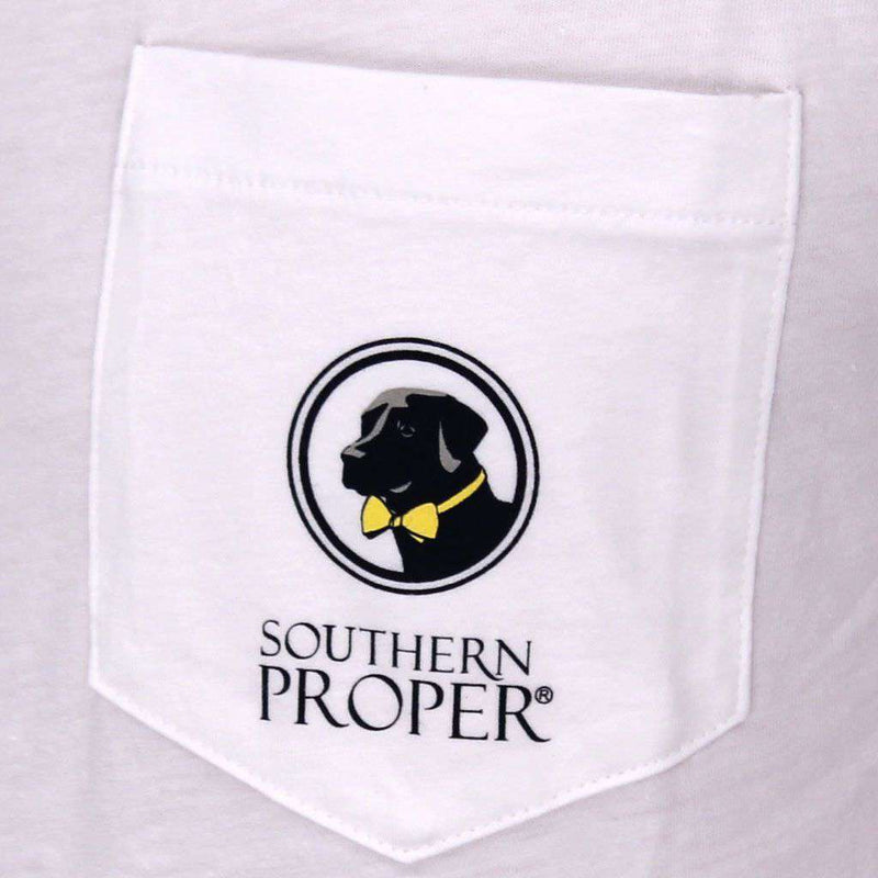 Fraternity Dress Code Short Sleeve in White by Southern Proper - Country Club Prep