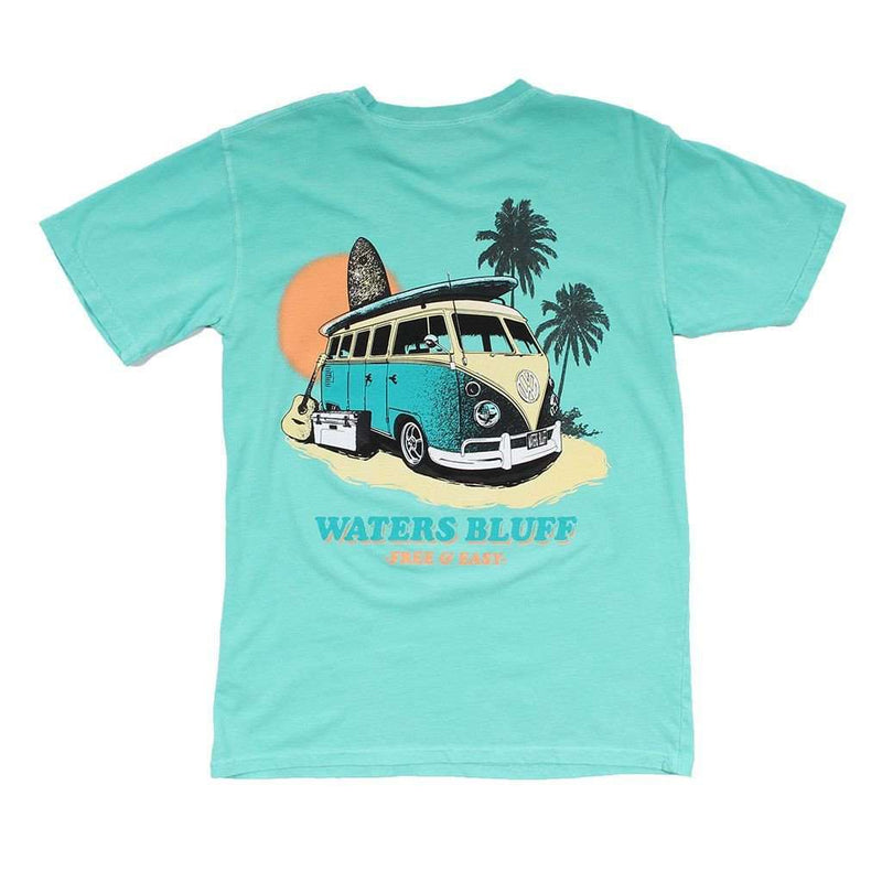 Free & Easy Tee Shirt in Chalky Mint by Waters Bluff - Country Club Prep