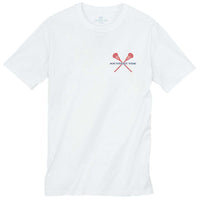 Freedom Lax Tee Shirt in Classic White by Southern Tide - Country Club Prep