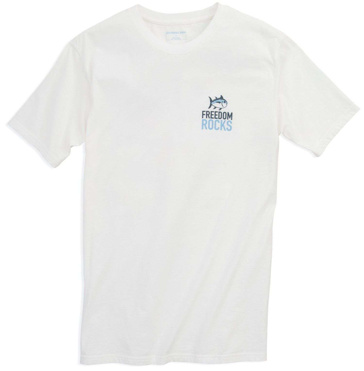 Freedom Rocks T-Shirt in Classic White by Southern Tide - Country Club Prep