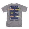 Freshwater Fish Tee in Grey by Fripp & Folly - Country Club Prep