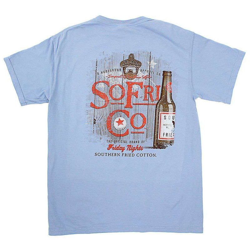 Friday Nights Tee Shirt in Washed Denim by Southern Fried Cotton - Country Club Prep