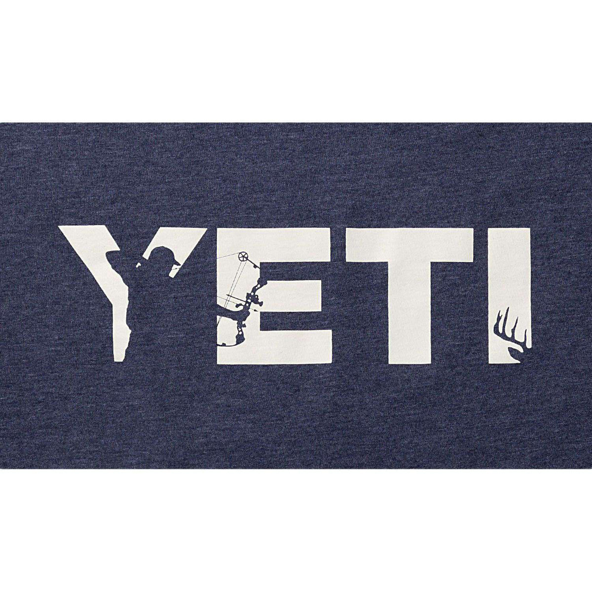 Full Draw Hunter Tee in Heather Navy by YETI - Country Club Prep