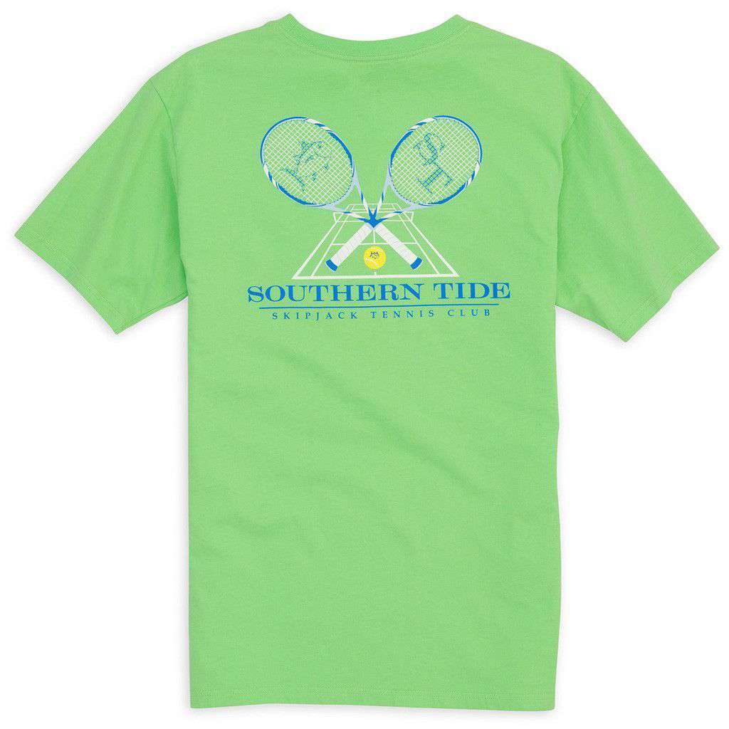 Game, Set , Skipjack Pocket Tee in Summer Green by Southern Tide - Country Club Prep