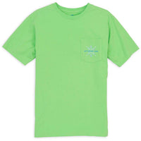 Game, Set , Skipjack Pocket Tee in Summer Green by Southern Tide - Country Club Prep
