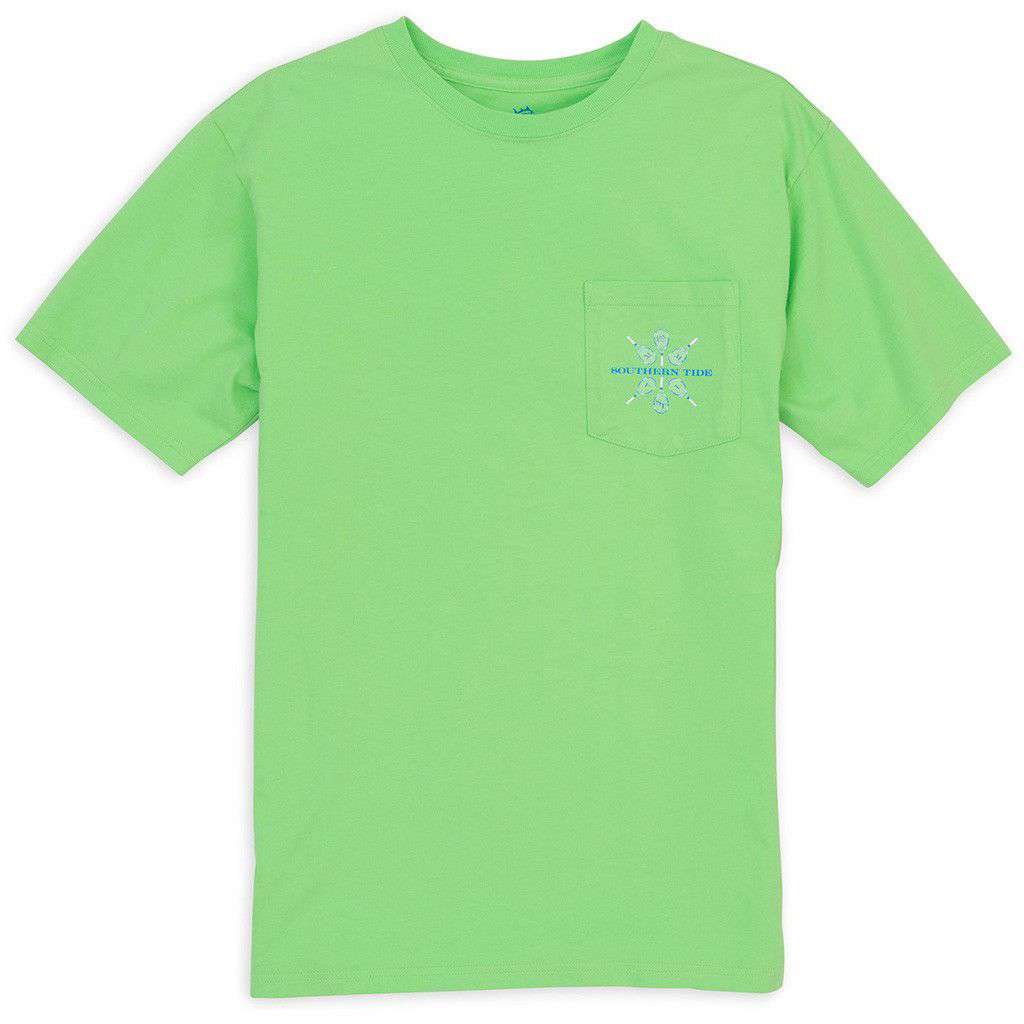 Game, Set , Skipjack Pocket Tee in Summer Green by Southern Tide - Country Club Prep