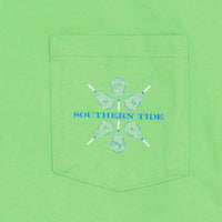 Game, Set , Skipjack Pocket Tee in Summer Green by Southern Tide - Country Club Prep