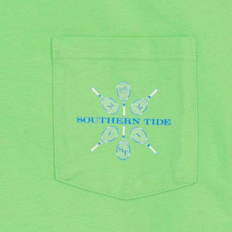 Game, Set , Skipjack Pocket Tee in Summer Green by Southern Tide - Country Club Prep