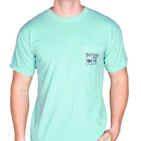 Gauge Pocket Tee in Chalky Mint by Southern Fried Cotton - Country Club Prep