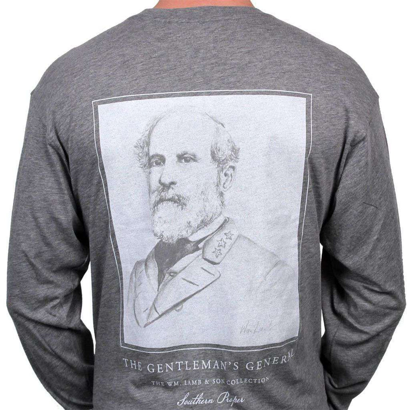 Gentelemen's General Long Sleeve Tee in Grey by Southern Proper - Country Club Prep