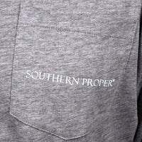 Gentelemen's General Long Sleeve Tee in Grey by Southern Proper - Country Club Prep