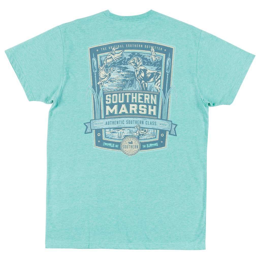 Genuine Collection - Duck Hunting Tee in Washed Kelly by Southern Marsh - Country Club Prep