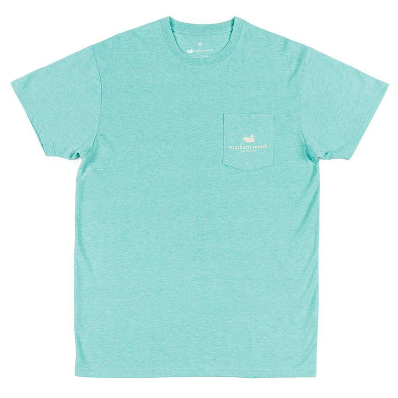 Genuine Collection - Duck Hunting Tee in Washed Kelly by Southern Marsh - Country Club Prep