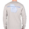 Georgia Long Sleeve State Tee Shirt in Grey by Southern Tide - Country Club Prep