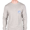 Georgia Long Sleeve State Tee Shirt in Grey by Southern Tide - Country Club Prep