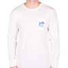 Georgia Long Sleeve State Tee Shirt in White by Southern Tide - Country Club Prep