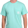 Georgia Peaches Short Sleeve Pocket Tee in Island Reef by Live Oak - Country Club Prep