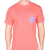 Gettin' Fishy Tee Shirt in Watermelon Red by Waters Bluff - Country Club Prep