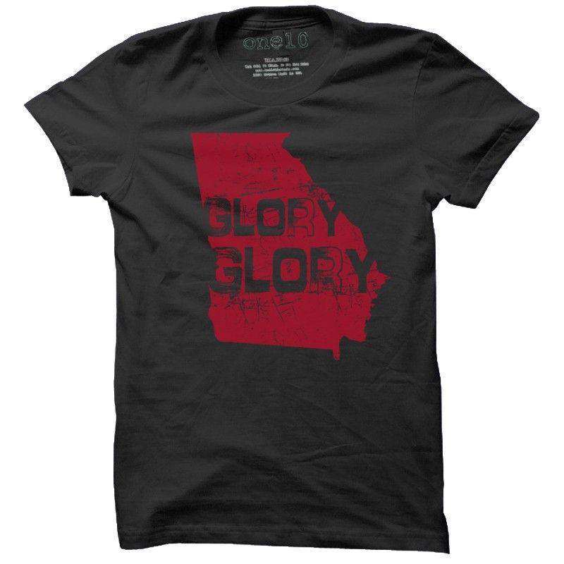 Glory Glory Georgia Tee in Smoke by One 10 Threads - Country Club Prep