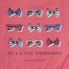 Go A Little Overboard Tee in Madras Red by Southern Proper - Country Club Prep