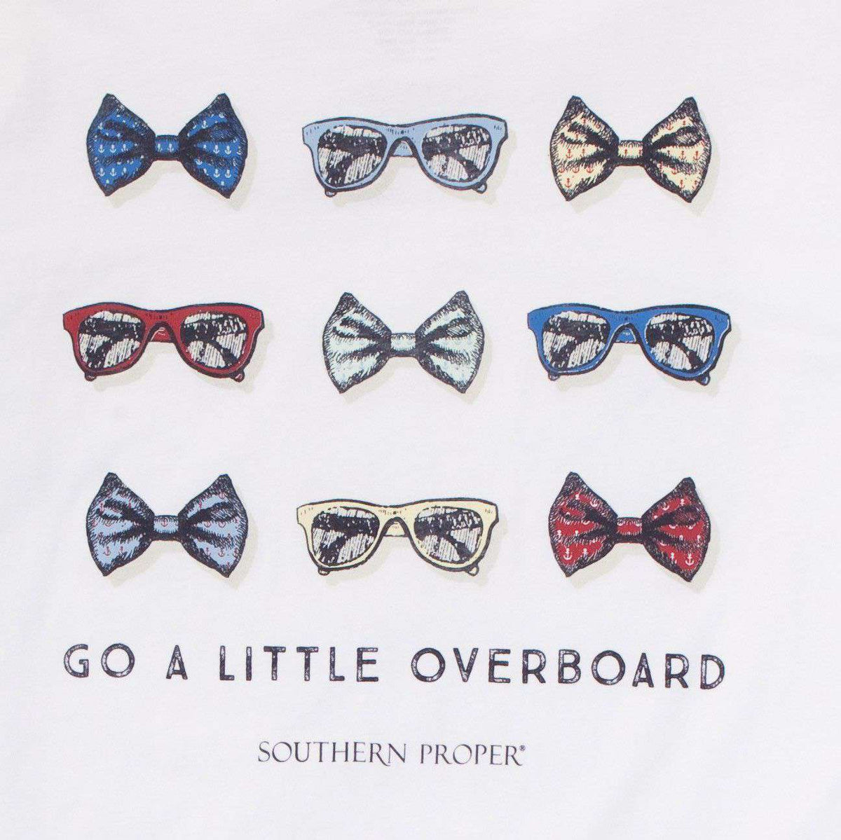 Go A Little Overboard Tee in White by Southern Proper - Country Club Prep