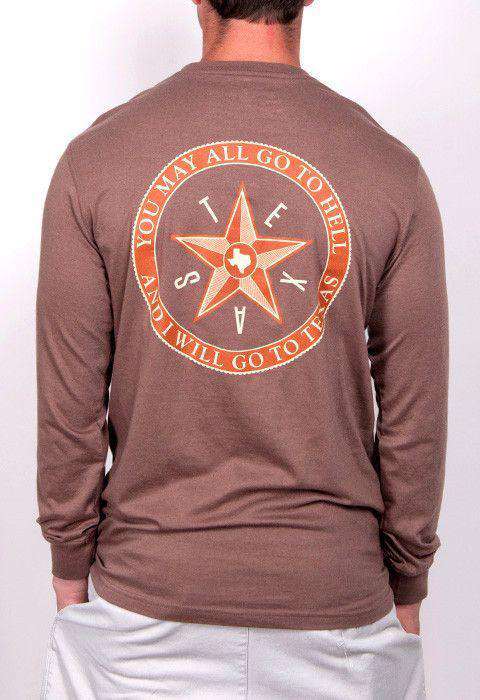 Go To Texas Seal Long Sleeve Pocket Tee in Sand by Rowdy Gentleman - Country Club Prep