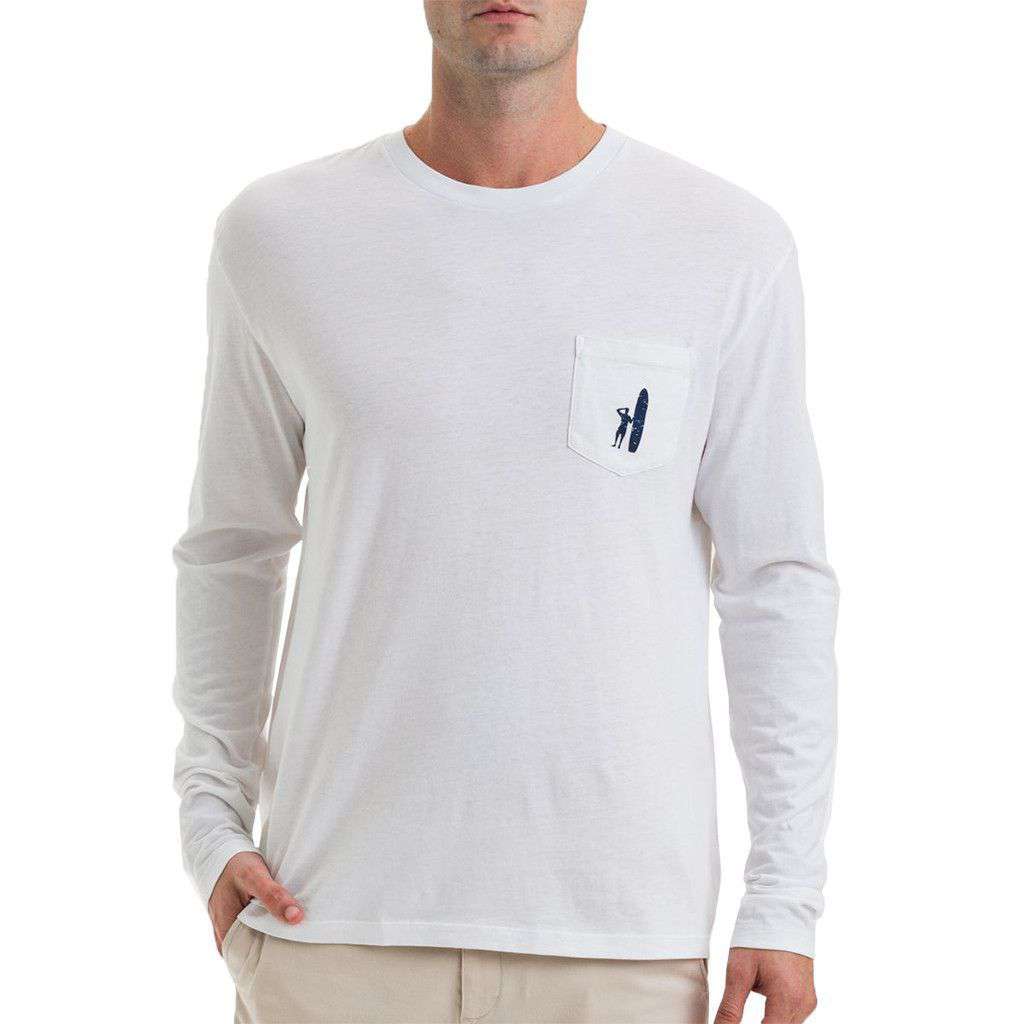 Golden State Long Sleeve Tee in White by Johnnie-O - Country Club Prep