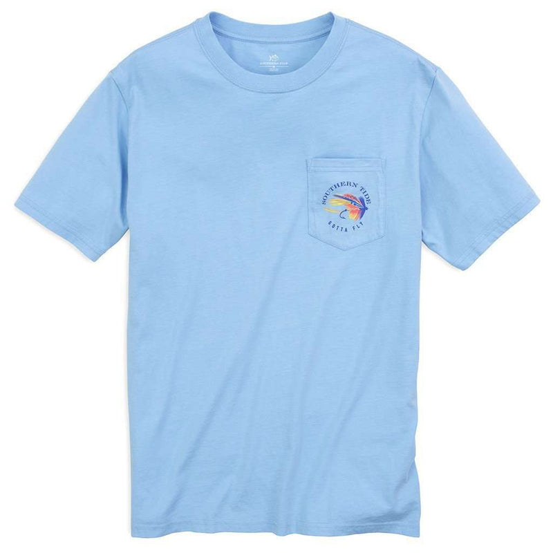 Gotta Fly Tee Shirt in Sky Blue by Southern Tide - Country Club Prep
