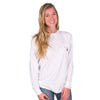 Grand Old Party Time Bottle Cap Flag Long Sleeve Tee in White by Southern Proper - Country Club Prep