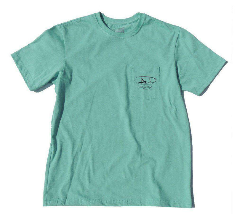 Grander Pocket Tee in Seafoam by Atlantic Drift - Country Club Prep