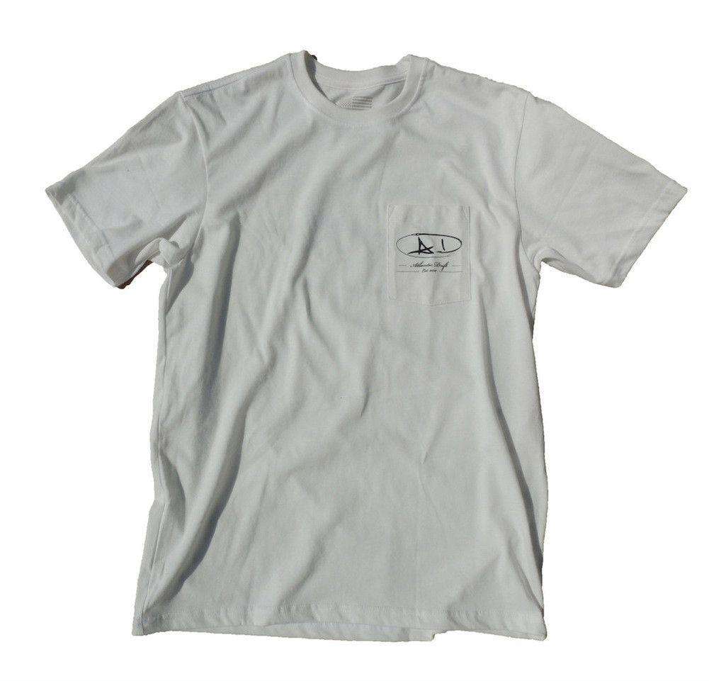 Grander Pocket Tee in White by Atlantic Drift - Country Club Prep