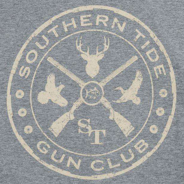 Gun Club Long Sleeve Tee Shirt in Grey by Southern Tide - Country Club Prep