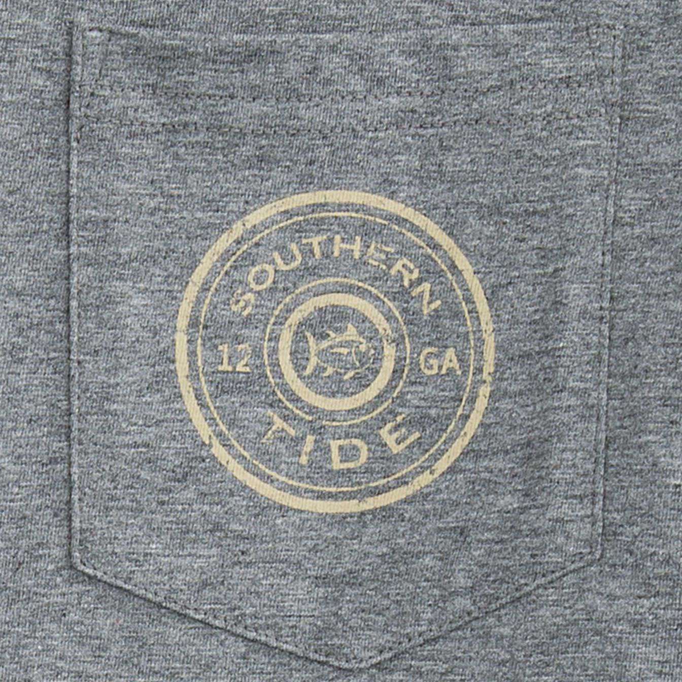 Gun Club Long Sleeve Tee Shirt in Grey by Southern Tide - Country Club Prep