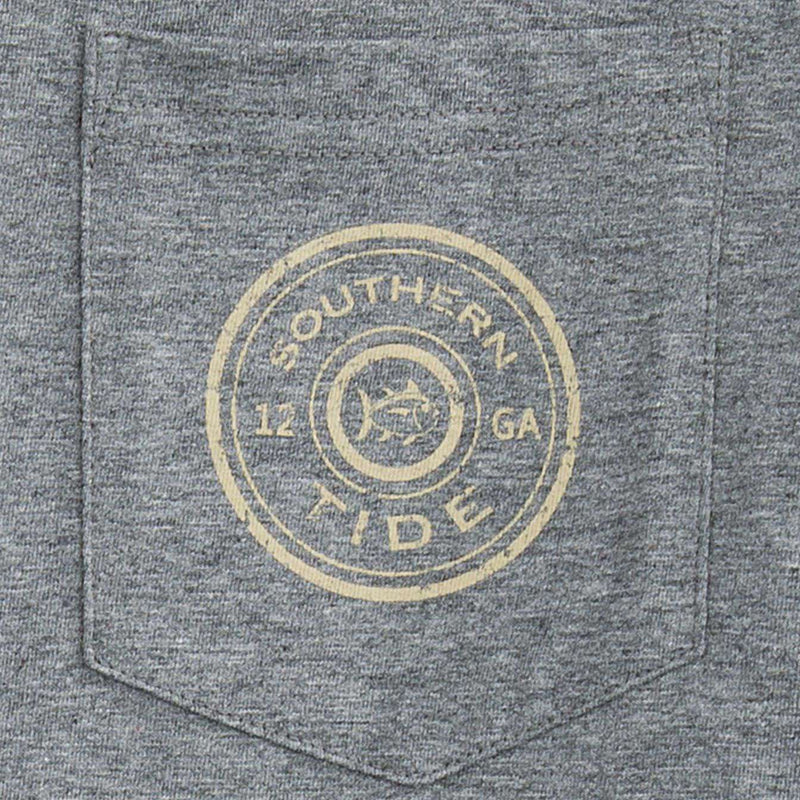 Gun Club Long Sleeve Tee Shirt in Grey by Southern Tide - Country Club Prep