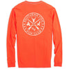 Gun Club Long Sleeve Tee Shirt in Orange Sky by Southern Tide - Country Club Prep