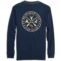 Gun Club Long Sleeve Tee Shirt in True Navy by Southern Tide - Country Club Prep