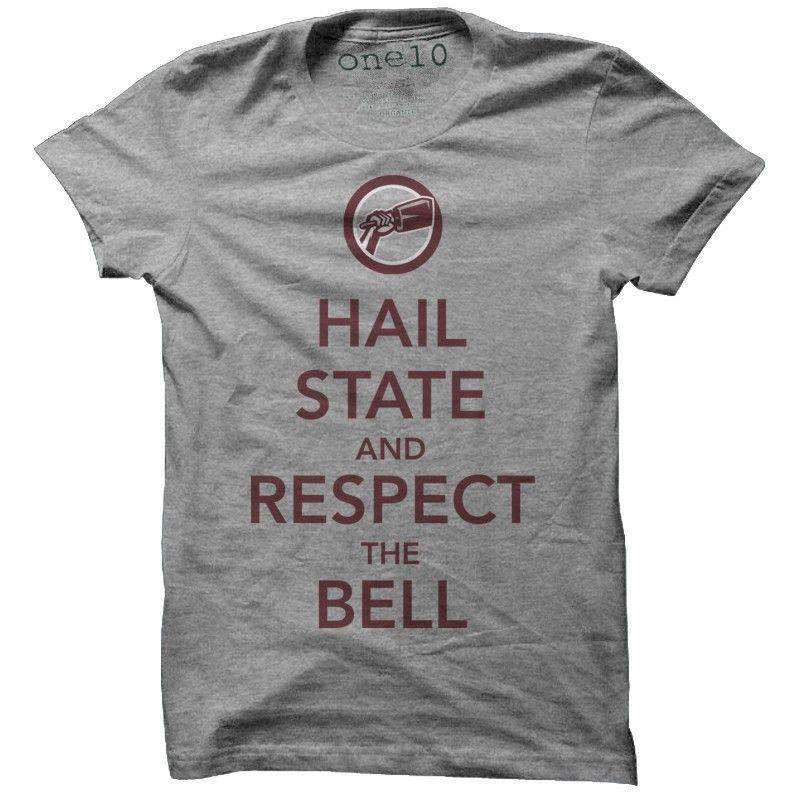 Hail State & Respect the Bell Tee in Grey by One 10 Threads - Country Club Prep