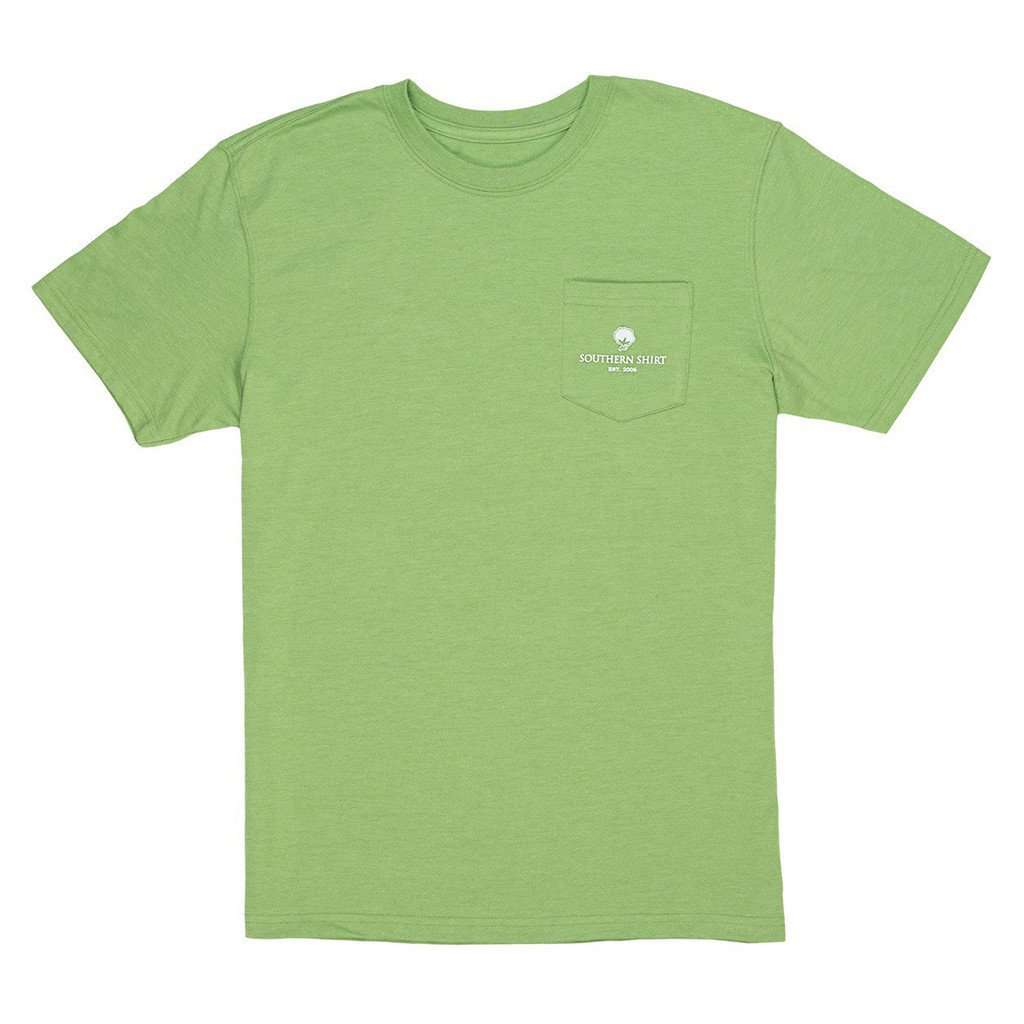 Heather Trademark Badge Tee in Grasshopper by The Southern Shirt Co. - Country Club Prep