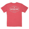 Heather Trademark Badge Tee in Red Rocks by The Southern Shirt Co. - Country Club Prep
