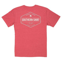 Heather Trademark Badge Tee in Red Rocks by The Southern Shirt Co. - Country Club Prep