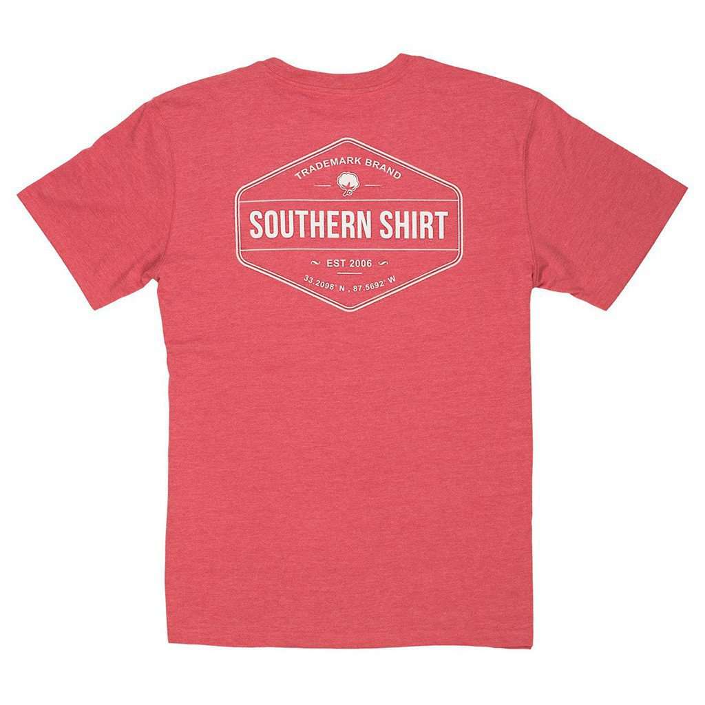 Heather Trademark Badge Tee in Red Rocks by The Southern Shirt Co. - Country Club Prep