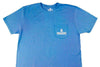 Heraldry Pocket Tee in Boardwalk Blue by High Cotton - Country Club Prep